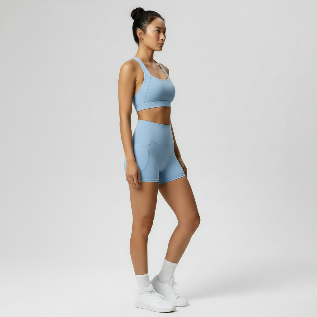 VELORE HANEUL Crossed Short  Co-ord Set