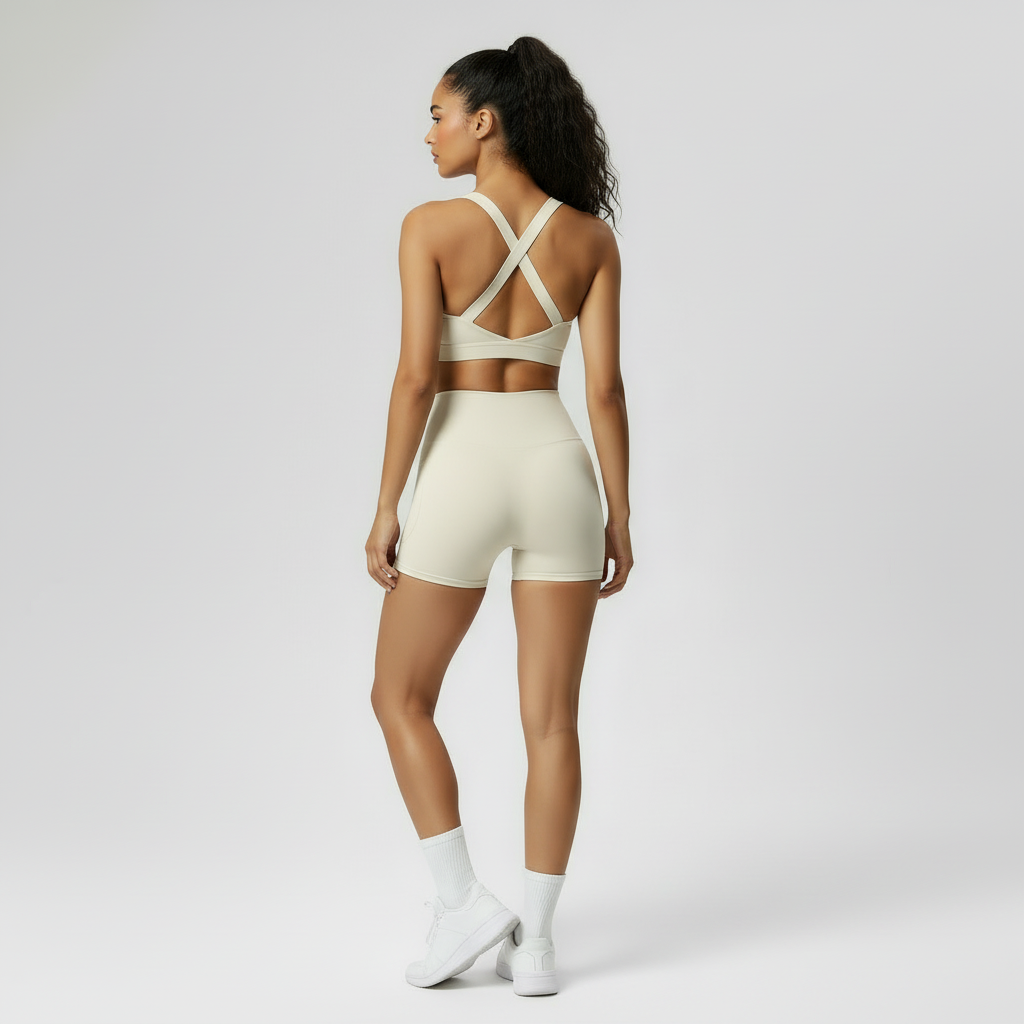 VELORE HANEUL Crossed Short  Co-ord Set