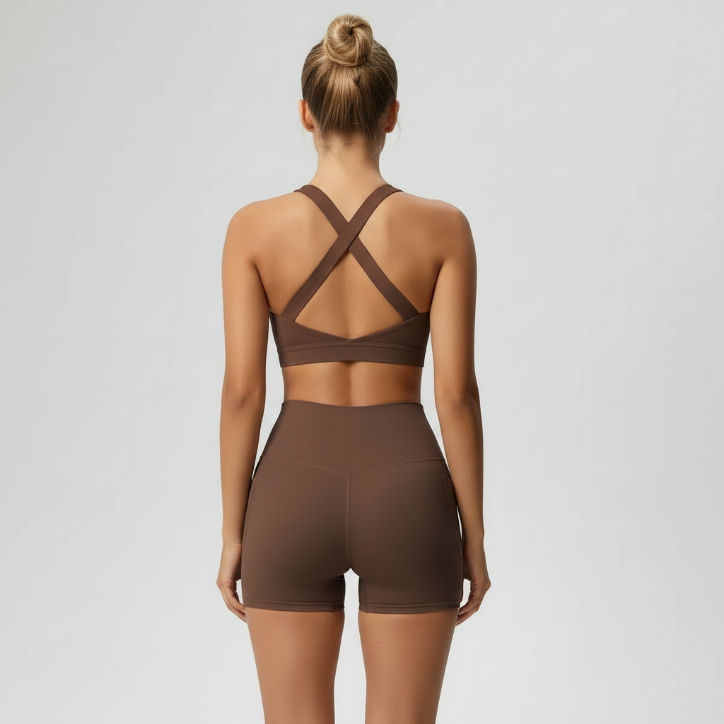 VELORE HANEUL Crossed Short  Co-ord Set