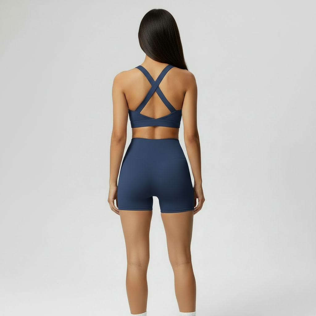 VELORE HANEUL Crossed Short  Co-ord Set