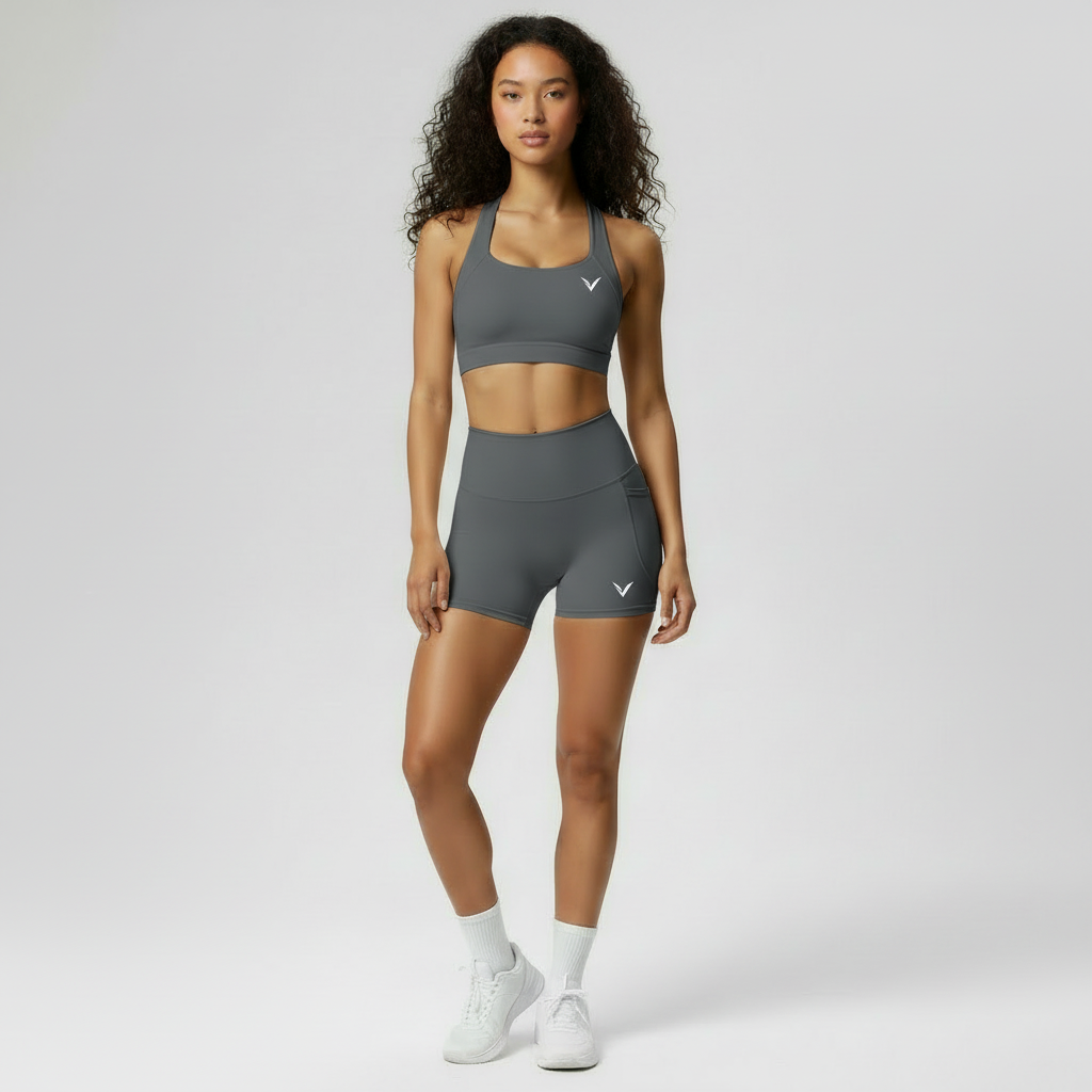 VELORE HANEUL Crossed Short  Co-ord Set